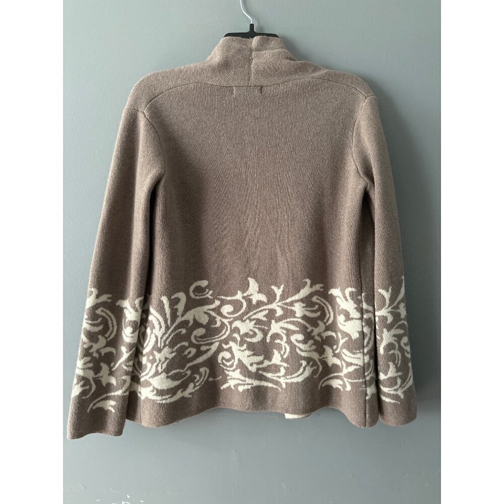 Benedetta B Italy Women’s Small Merino Wool Cashmere Tan Cardigan Quiet Luxury - Picture 8 of 8